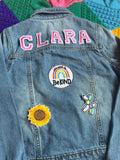 Kindness personalised denim jacket // Custom name gift for kids, christmas present girl, it’s cool to be kind, xmas girls outfit