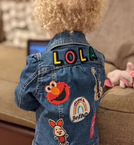 Lola & The Boys Customizable Patch Denim Jacket